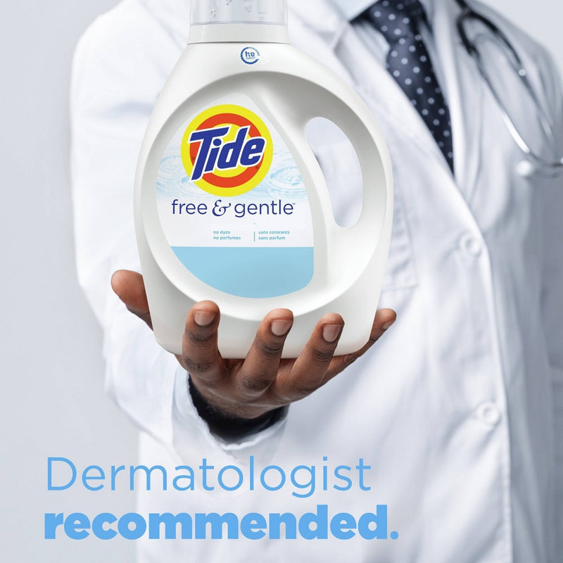 Tide Free & Gentle HE Compatible Liquid Laundry Detergent Soap - 105 fl oz