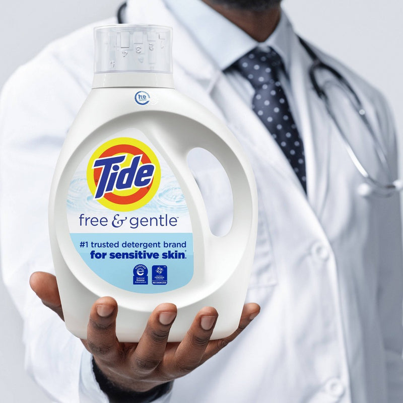Tide Free & Gentle HE Compatible Liquid Laundry Detergent Soap - 105 fl oz