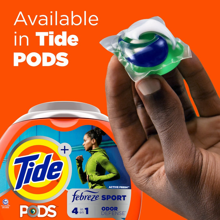 Tide Plus Febreze Sport Active Fresh High Efficiency Liquid Laundry Detergent Soap - 84 fl oz