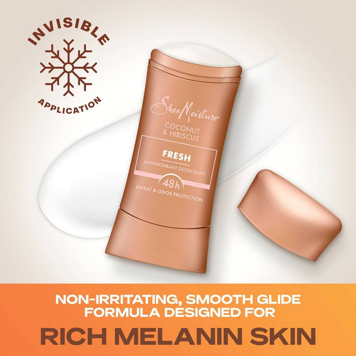 SheaMoisture Fresh & Clean Antiperspirant Deodorant Stick with Coconut & Hibiscus - 2.6oz