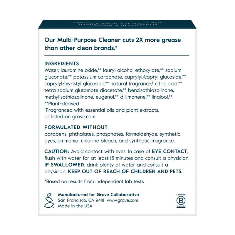 Grove Co. Multi-Purpose Cleaner Concentrates - 2ct