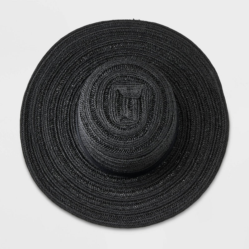 Straw Boater Hat - Universal Thread Black S/M