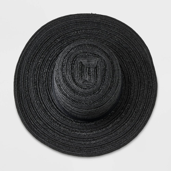 Straw Boater Hat - Universal Thread Black S/M