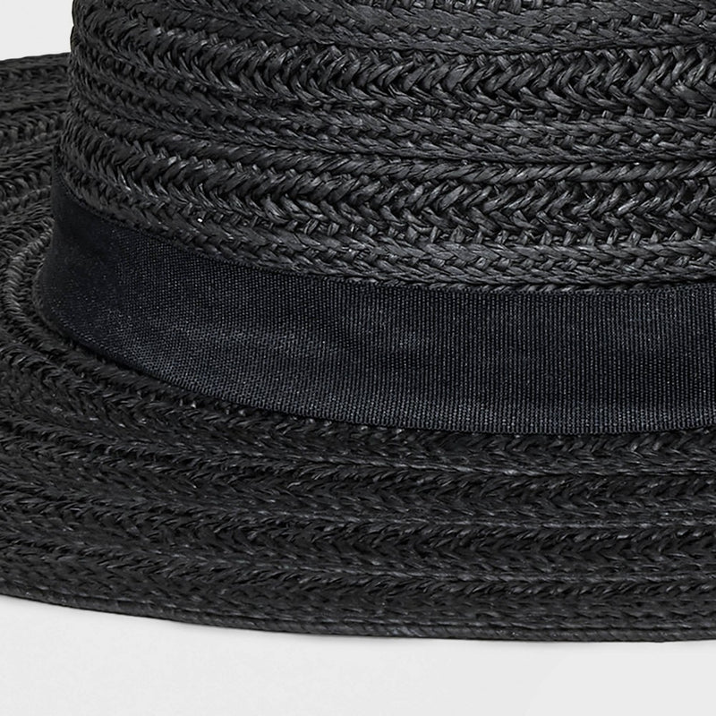 Straw Boater Hat - Universal Thread Black S/M