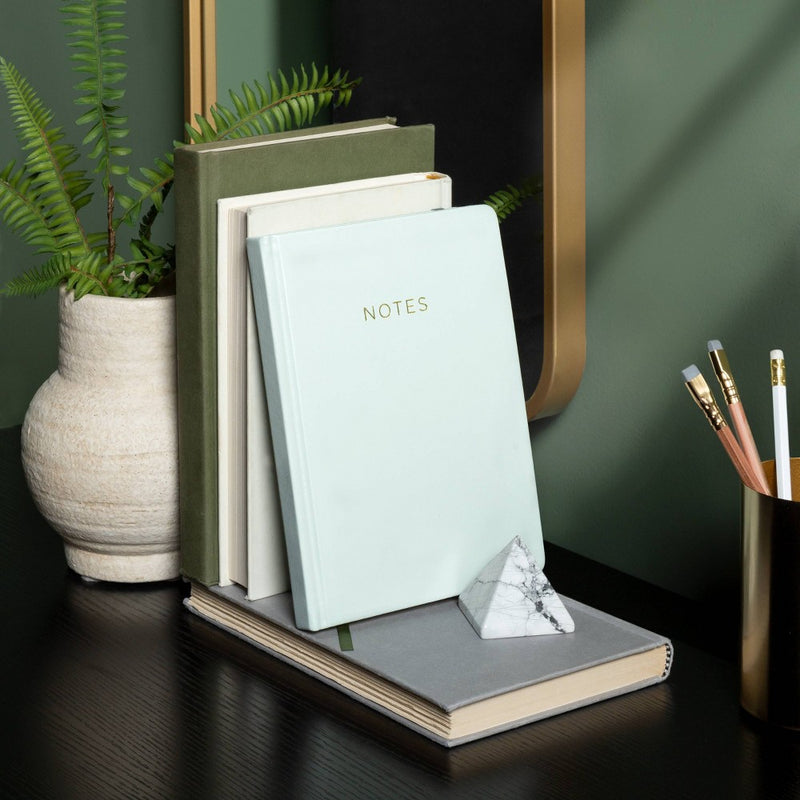 College Ruled Journal 7.75"x5.5" Faux Leather Sage - Threshold