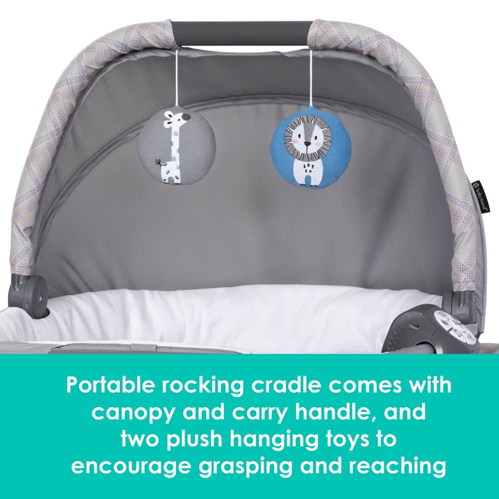 Baby Trend Lullaby Nursery Suite EZ-Fold Playard with Portable Rocking Lounger - Madrid Plaid (LOCAL PICKUP ONLY)