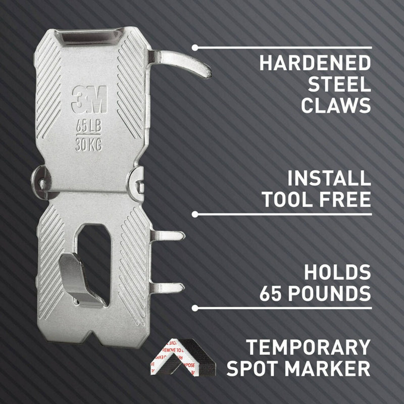 3M Claw 65lbs Drywall Picture Hangers with Spot Markers
