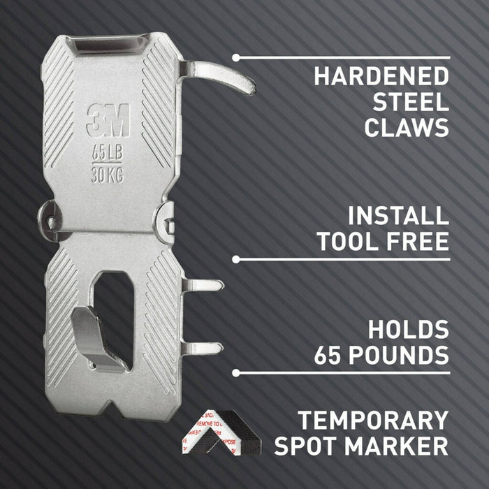 3M Claw 65lbs Drywall Picture Hangers with Spot Markers