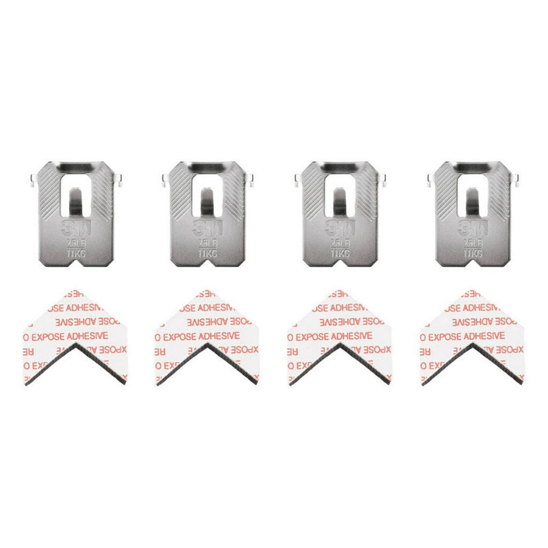 3M Claw 25lbs Drywall Picture Hanger with Temporary Spot Marker 4 Hangers and 4 Markers