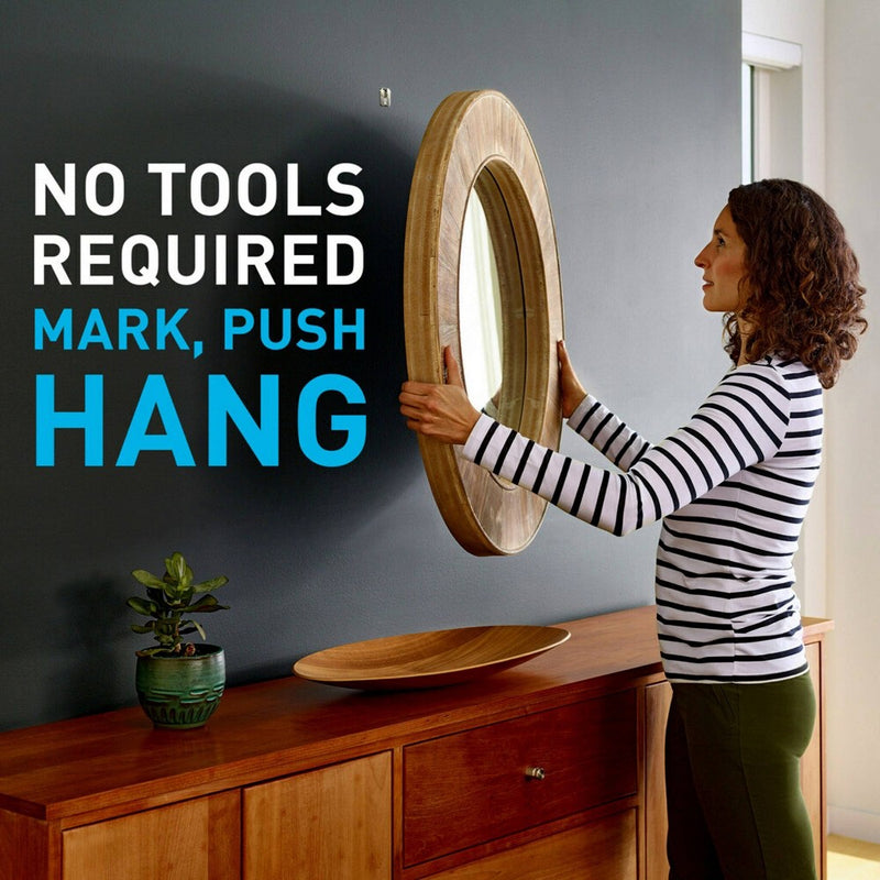 3M Claw 15lbs Drywall Picture Hanger with Temporary Spot Marker 5 Hangers and 5 Markers