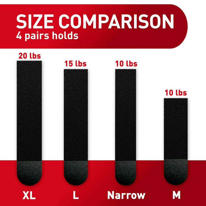 Command 8 Pairs 20lbs Mounting Adhesives Black
