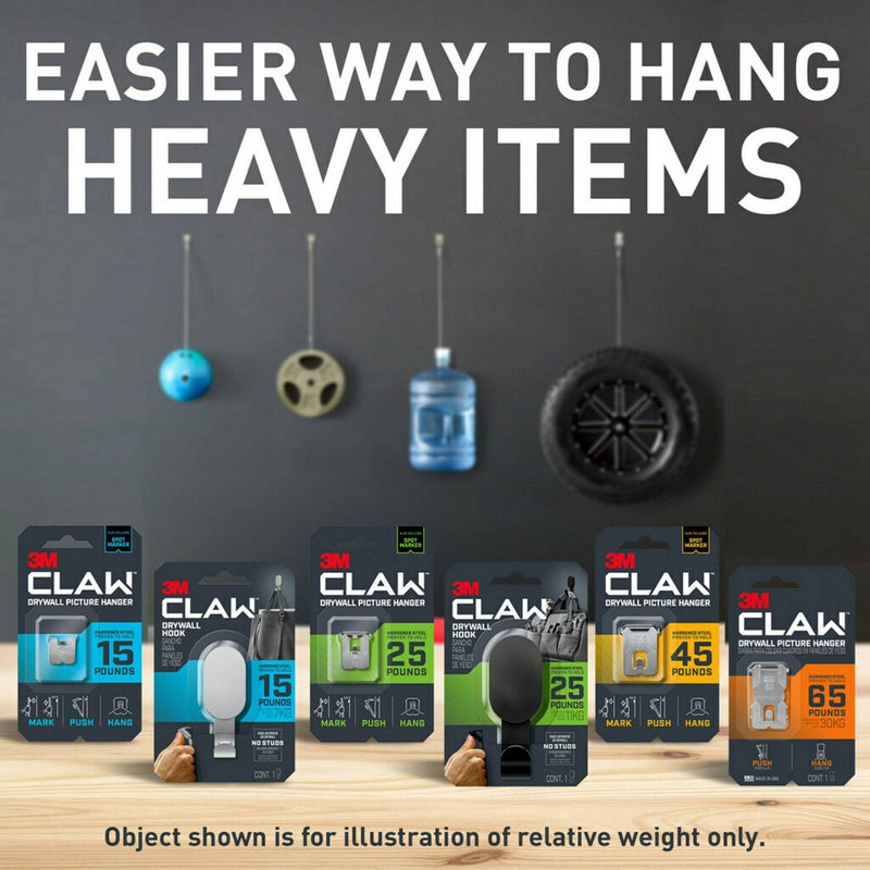 3M Claw 45lbs Drywall Picture Hanger with Temporary Spot Marker