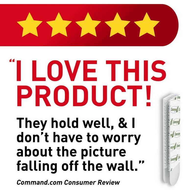 Command 4 Medium and 8 Large Pairs Mounting Adhesives