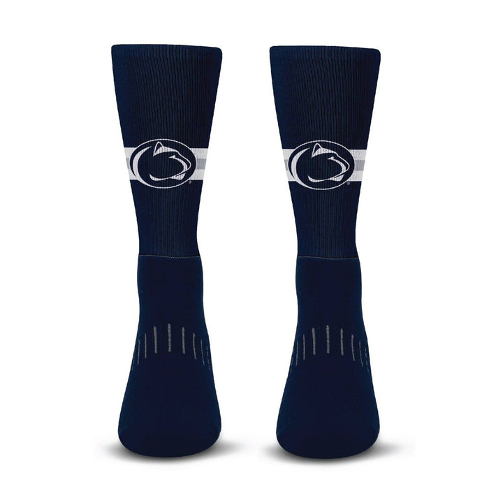 NCAA Penn State Nittany Lions Streak Team Color Crew Socks - L