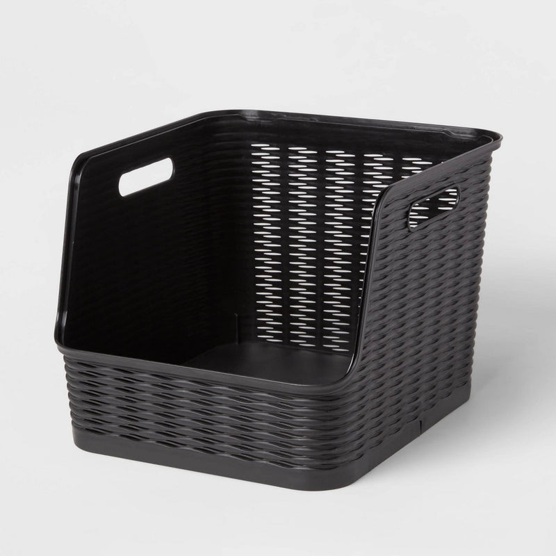 Wave Open Front Bin Black - Brightroom (LOCAL PICKUP ONLY)