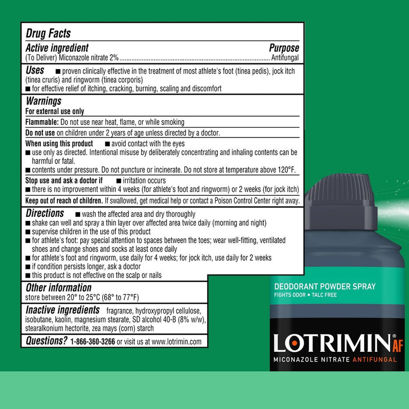 Lotrimin Deodorant Spray Powder - 4.6oz