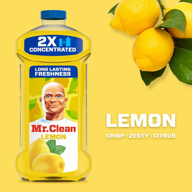 Mr. Clean Lemon Scent Dilute Summer Multi-Surface Cleaner - 64 fl oz