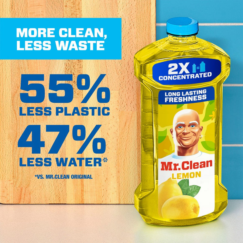 Mr. Clean Lemon Scent Dilute Summer Multi-Surface Cleaner - 64 fl oz