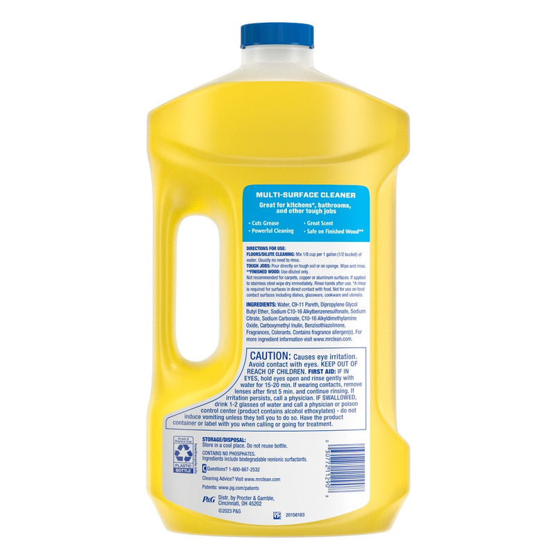 Mr. Clean Lemon Scent Dilute Summer Multi-Surface Cleaner - 64 fl oz