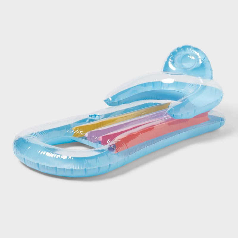 Fashion Pool Lounge Float Blue - Sun Squad