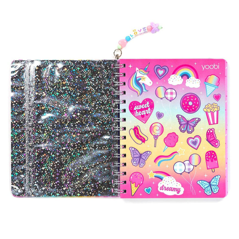 Yoobi Undated Weekly Planner Gingham Butterfly