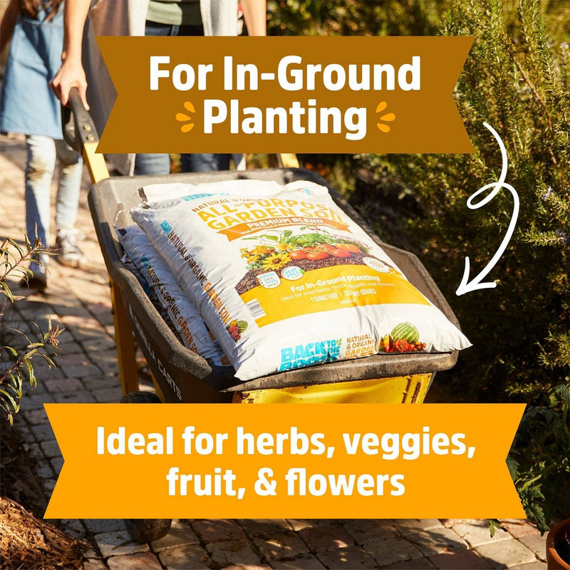 Back to the Roots 25.7qt Organic Garden Soil Premium Blend For in Ground Planting (LOCAL PICKUP ONLY)