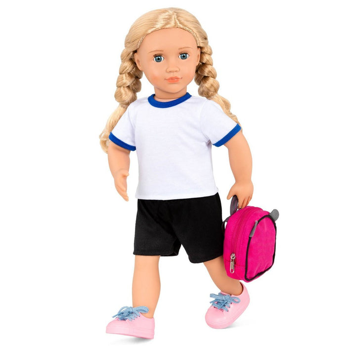 Our Generation Hally & Classroom Cool Locker Accessory Set 18" Doll School Bundle