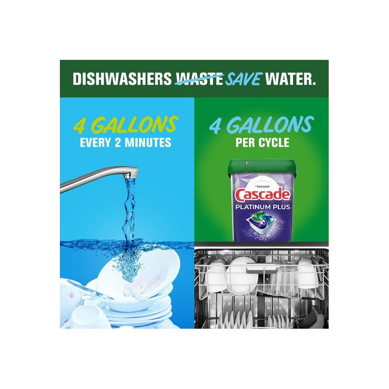 Cascade Fresh Platinum Plus Action Pacs Dishwasher Detergents - 28ct