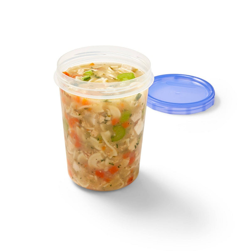Twist and Store Large Round Food Storage Container - 2ct/32 fl oz - up & up
