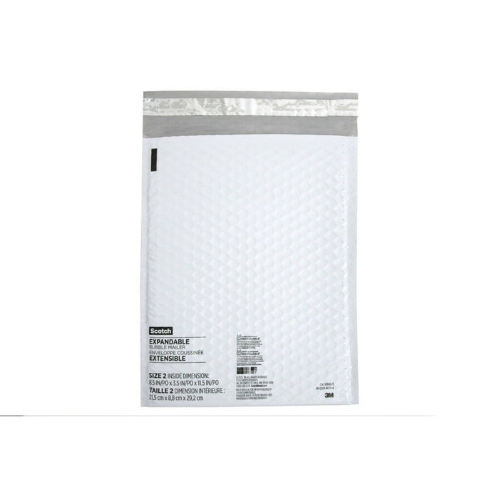 Scotch 3pk Gusseted Mailer White