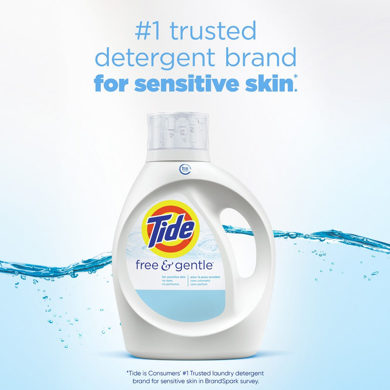 Tide Free & Gentle HE Compatible Liquid Laundry Detergent Soap - 149 fl oz