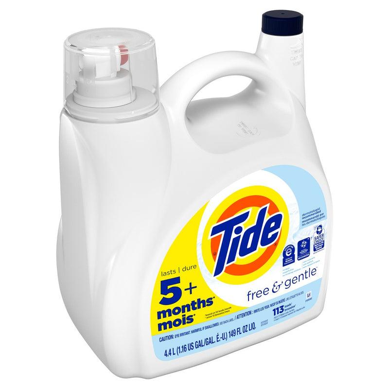 Tide Free & Gentle HE Compatible Liquid Laundry Detergent Soap - 149 fl oz