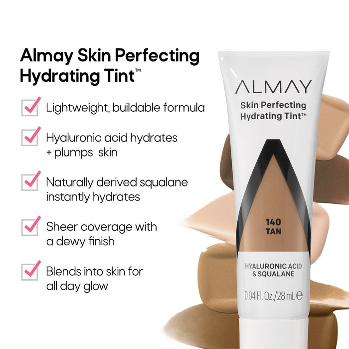 Almay Hydrating Lightweight with Light Coverage Liquid Foundation Tint - 150 Honey - 0.94 fl oz