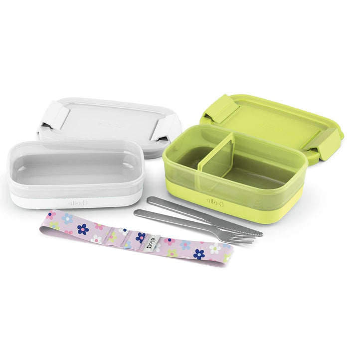 Ello 2pk Plastic Lunch Stack Food Storage Container Set Zapped