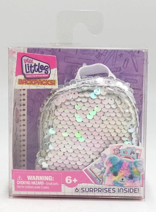 Real Littles Themed Backpack - White Spangled