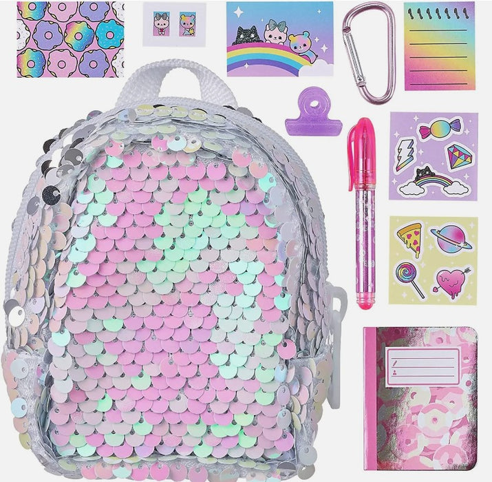 Real Littles Themed Backpack - White Spangled