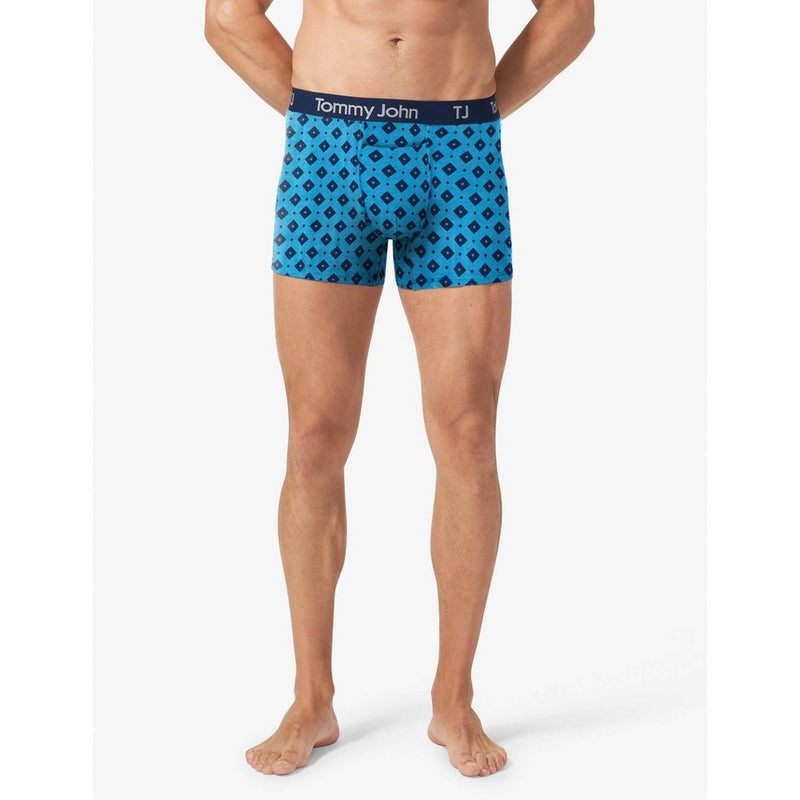 TJ | Tommy John Men's Diamond Print 4" Boxer Briefs 2pk - Blue XL
