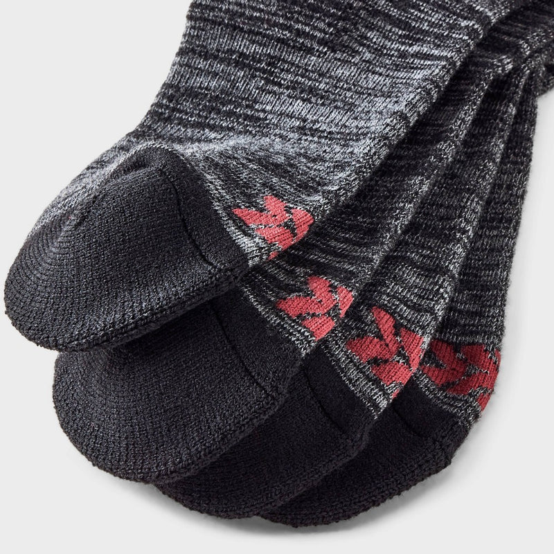 Men's Fair Isle Boot Socks - All In Motion Red/Black 6-12