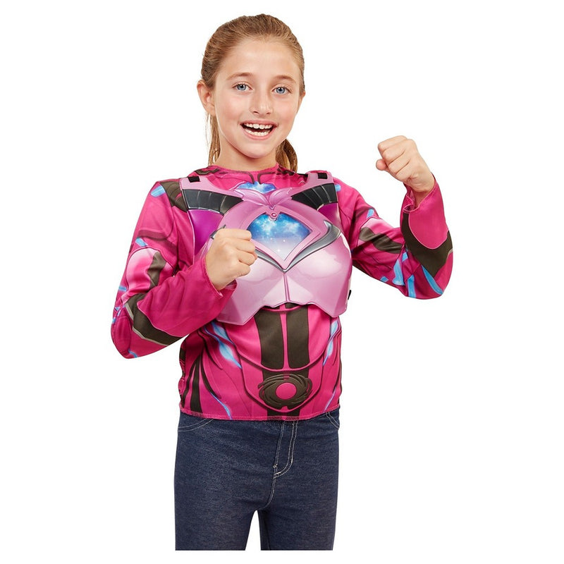 Power Rangers Pink Deluxe Ranger Dress Up Set with Light Up Chest Armor