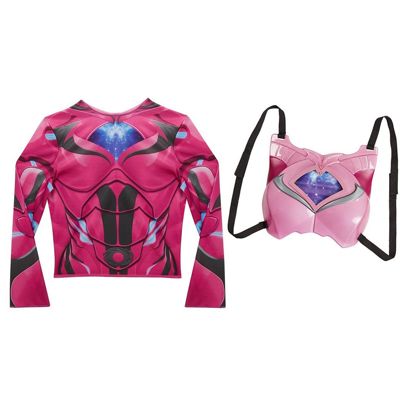 Power Rangers Pink Deluxe Ranger Dress Up Set with Light Up Chest Armor
