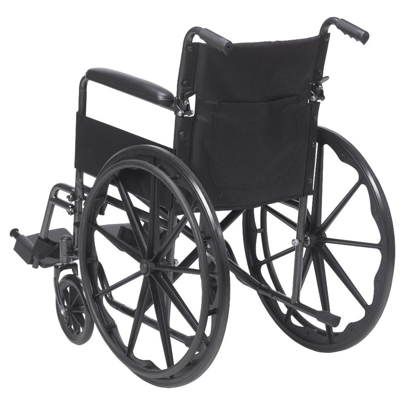 Drive Medical Silver Sport 1 Wheelchair with Full Arms and Swing away Removable Footrest (LOCAL PICKUP ONLY)