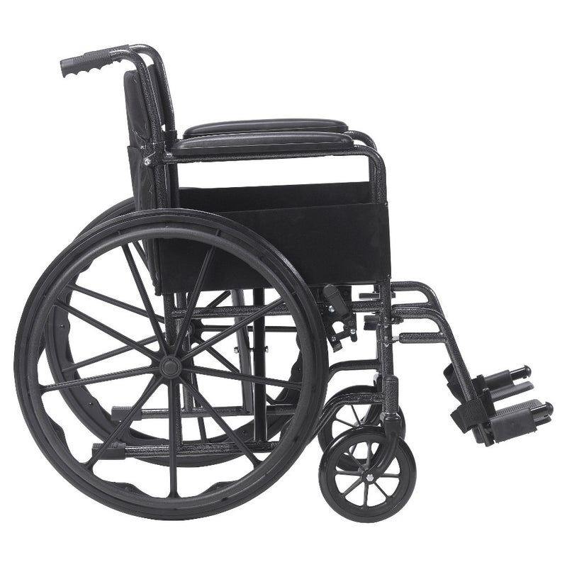 Drive Medical Silver Sport 1 Wheelchair with Full Arms and Swing away Removable Footrest (LOCAL PICKUP ONLY)