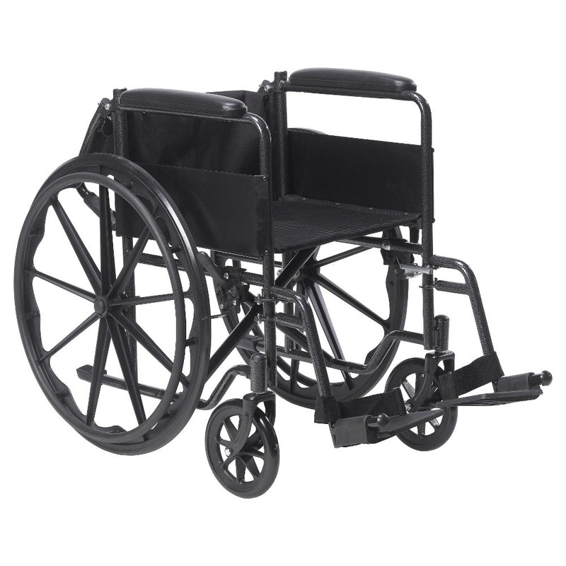 Drive Medical Silver Sport 1 Wheelchair with Full Arms and Swing away Removable Footrest (LOCAL PICKUP ONLY)