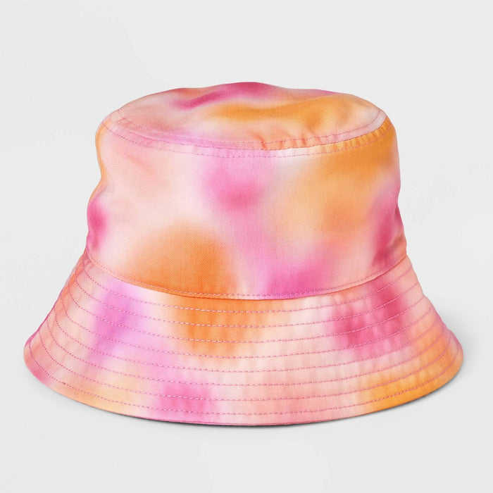 Girls' Tie Dye Bucket Hat - Cat & Jack Pink/Orange