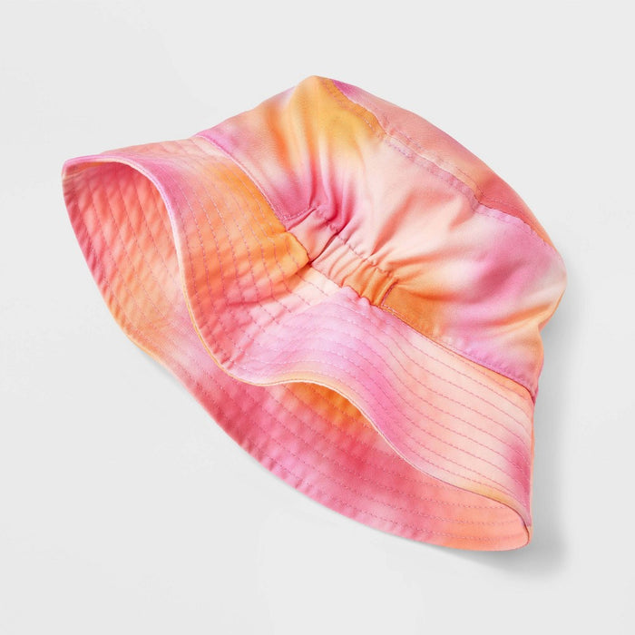 Girls' Tie Dye Bucket Hat - Cat & Jack Pink/Orange