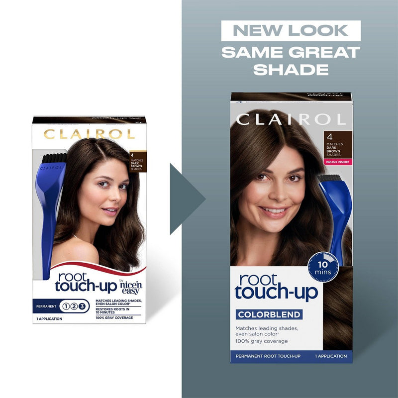 Clairol Root Touch-Up Permanent Hair Color - 4 Dark Brown - 1 kit