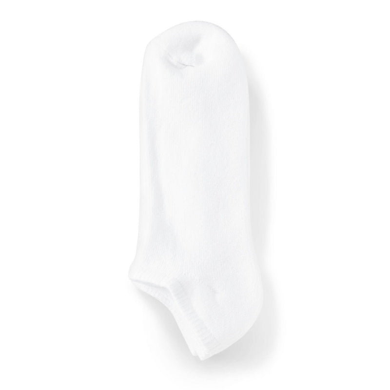 Men's No Show Socks 5pk - Dealworthy White 6-12