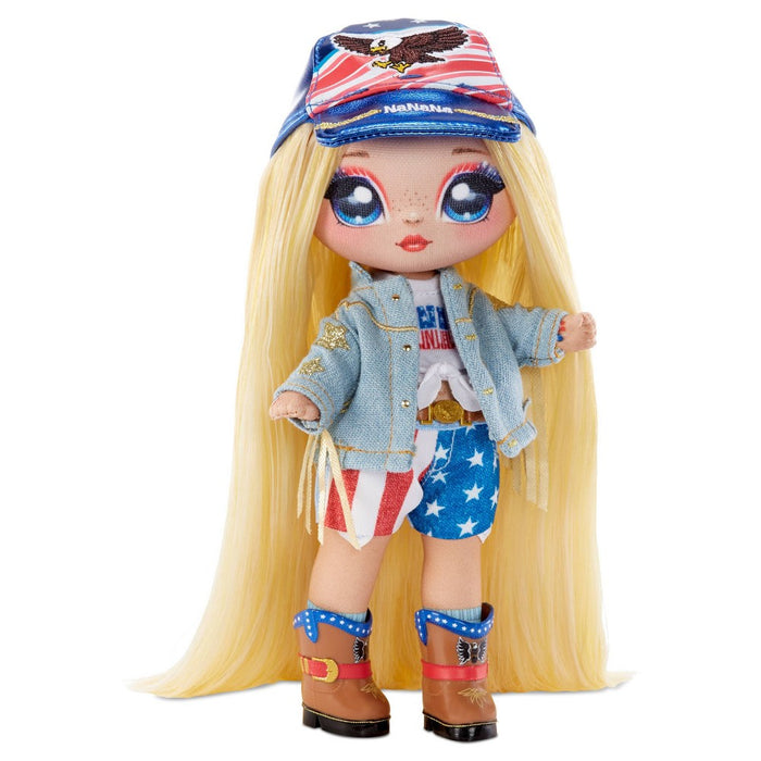 Na! Na! Na! Surprise Glam Series 2 Erika Featherton 2-in-1 7.5" Fashion Doll and Purse