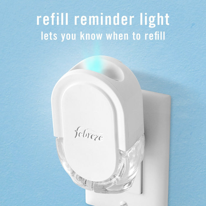 Febreze Odor-Fighting Fade Defy Plug Air Freshener Refill - Downy April Fresh - 0.87 fl oz/2pk