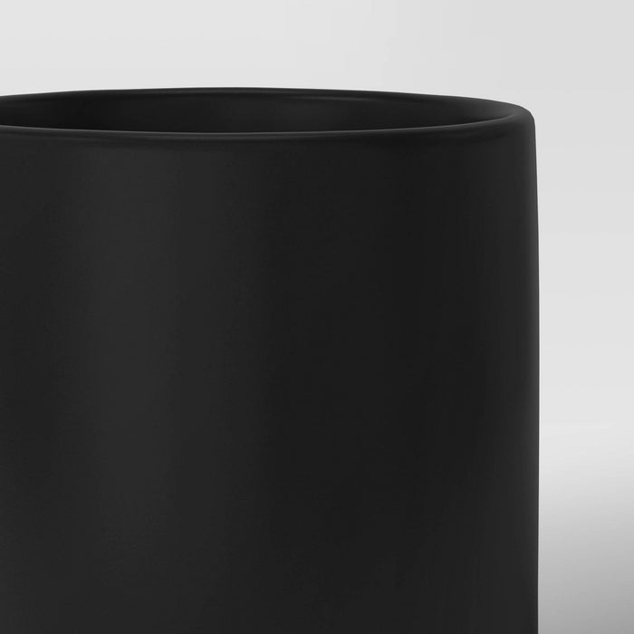 Ceramic Planter Matte Black - Threshold